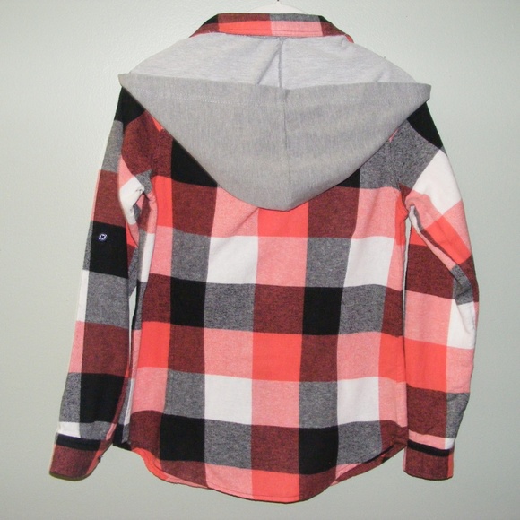 Poly & Ester Top Or Jacket Plaid Design Sz M EUC - Picture 6 of 8